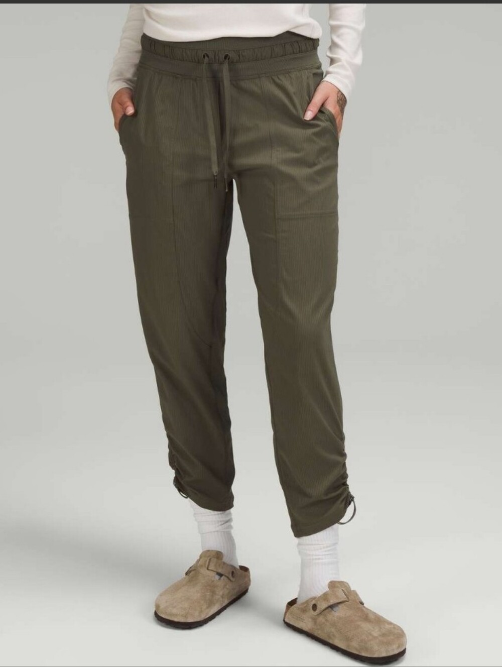 Lululemon Dance Studio Mid-Rise Cropped Pant - Army Green - SZ 8